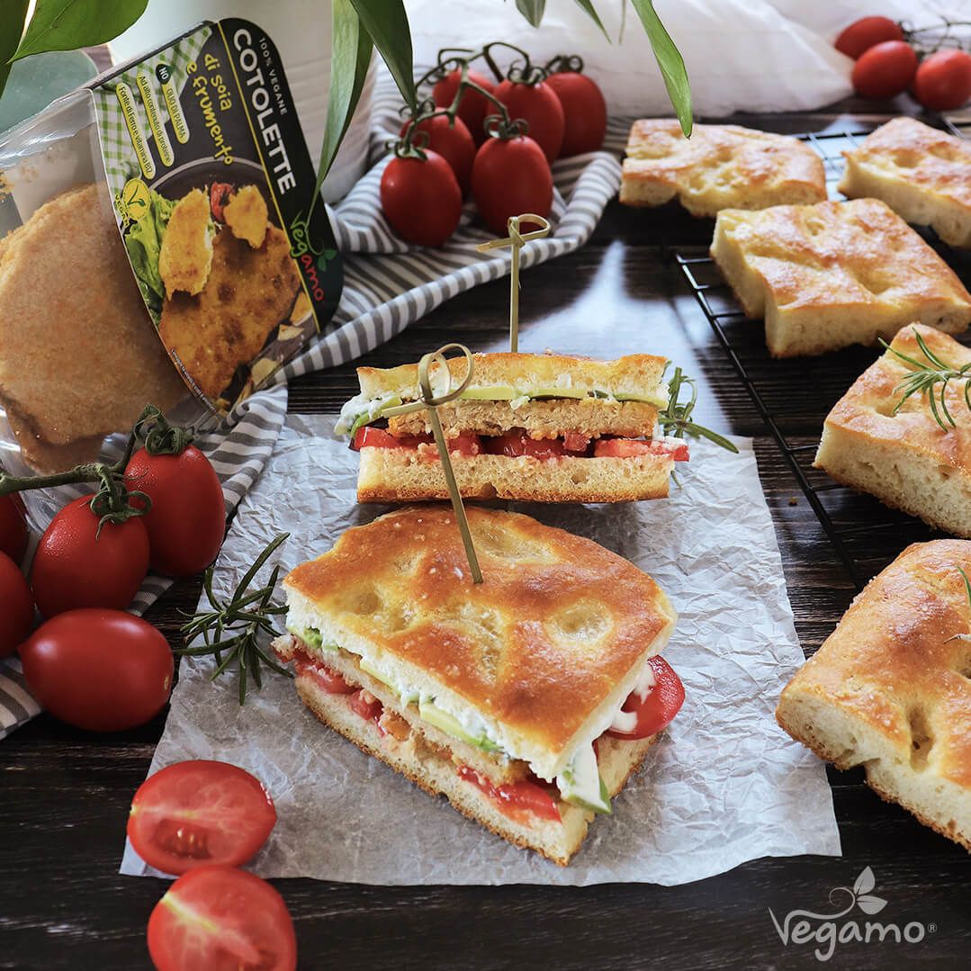 Focaccia con cotoletta
